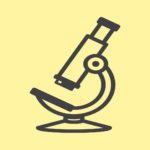 Nature of Science Logo. Includes a microscope symbol on a yellow background.