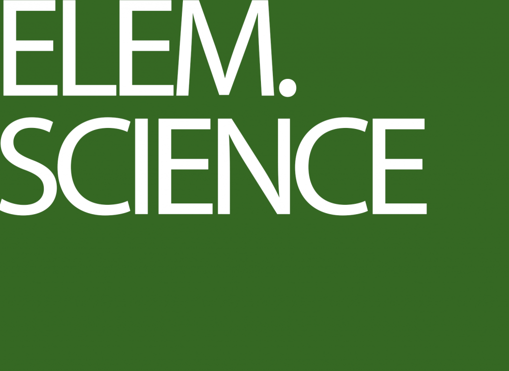 Elem. Science in white on a green background.